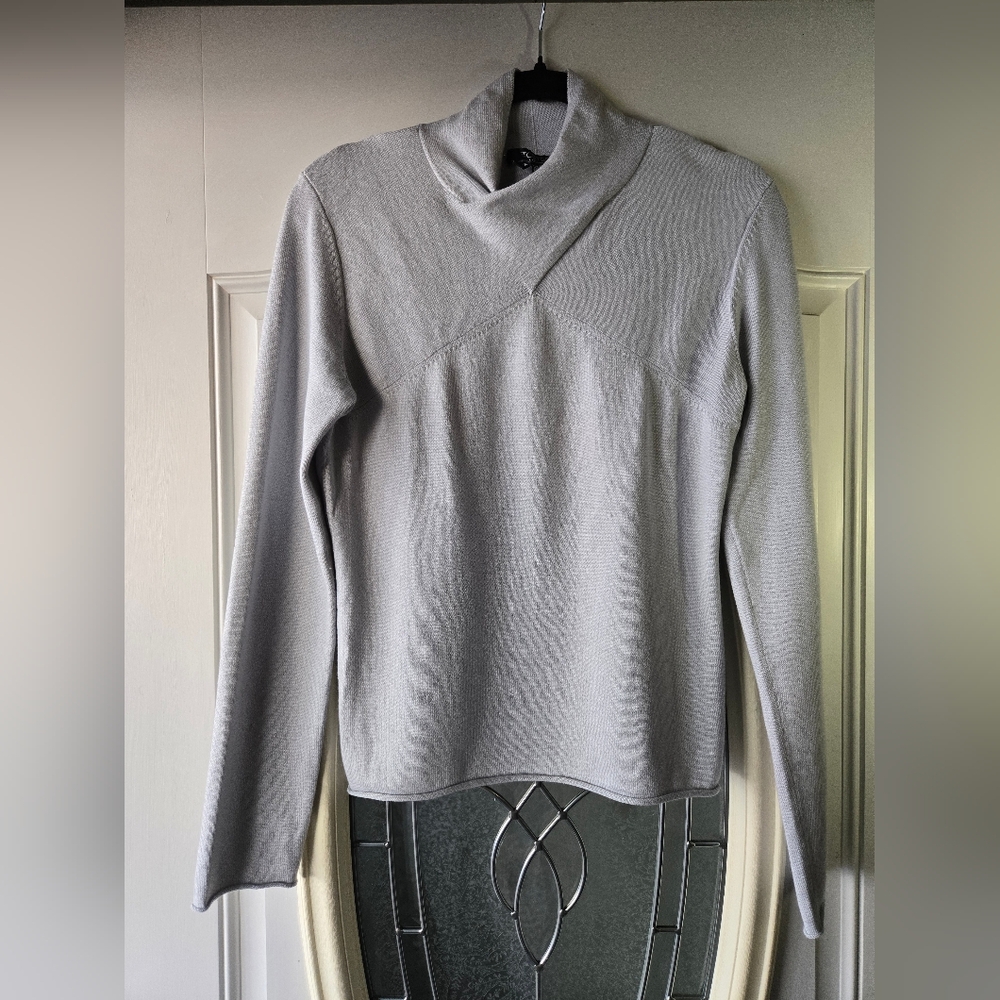 Etcetera‎ Silk Cashmere Blend Cowl Neck Sweater ~Size Medium